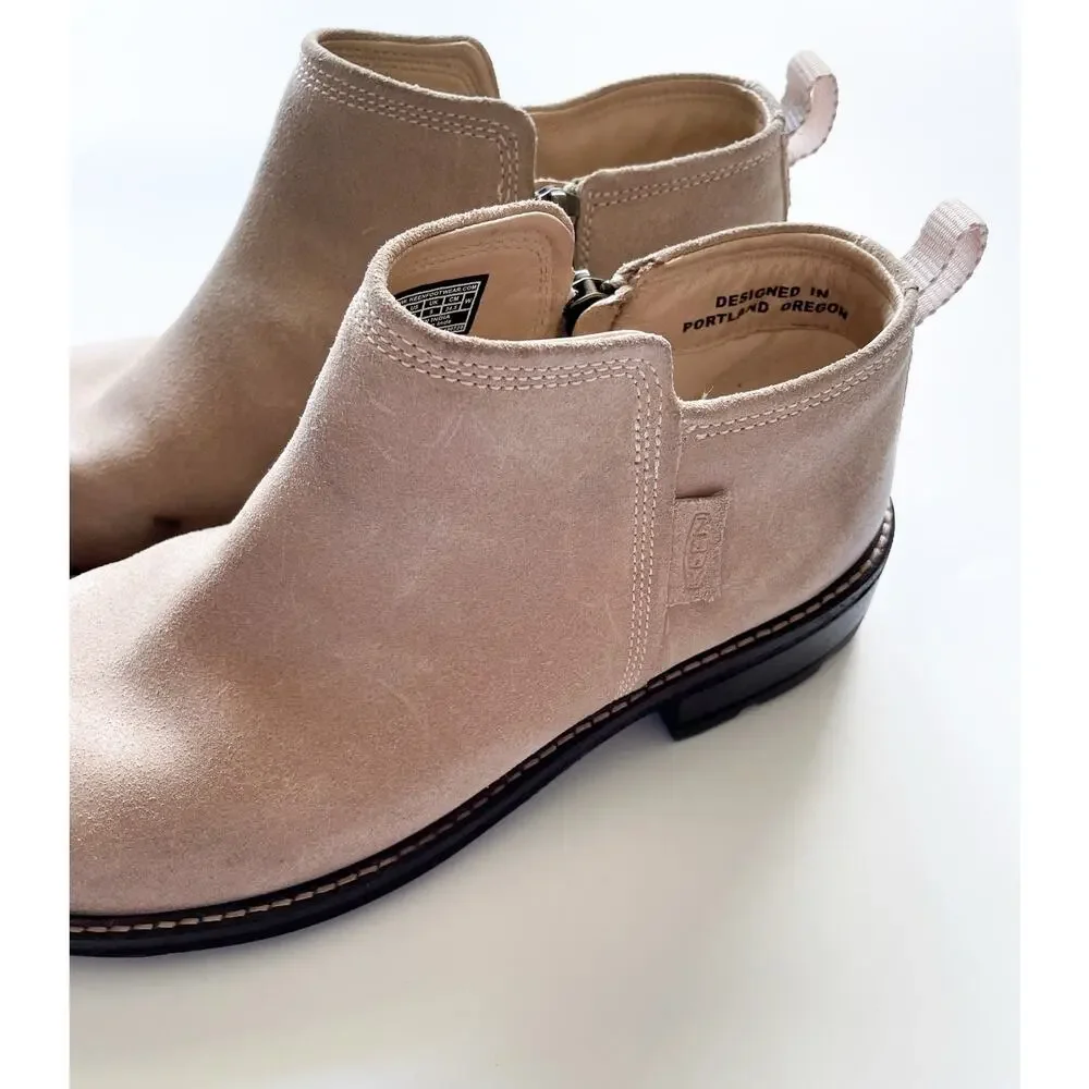 Keen Women's Oregon City Low Beige Suede Chelsea Boots Size 7.5